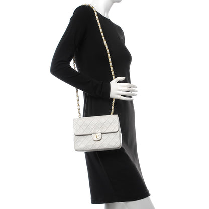 Chanel Lambskin Quilted Small Single Flap White 2 of 17