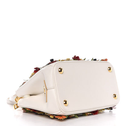 Prada Saffiano Small Galleria Double Zip Garden Tote Bianco 5 of 9