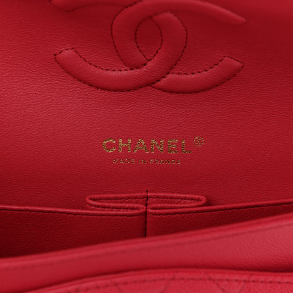 Chanel Caviar Quilted Medium Double Flap Dark Pink 5 of 8