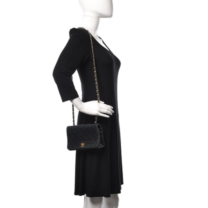 Chanel Lambskin Quilted Small Single Flap Bag Black 2 of 17