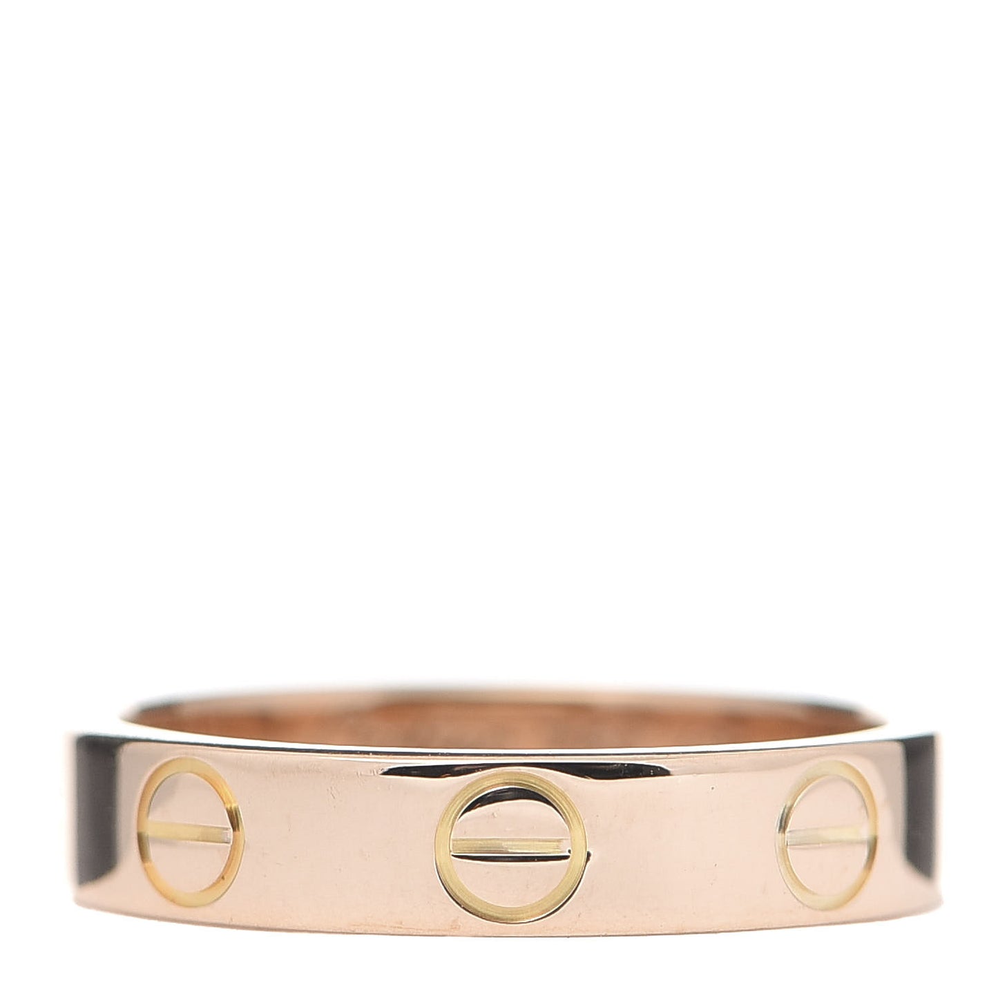 18K Pink Gold 3.5mm LOVE Wedding Band Ring 47 4