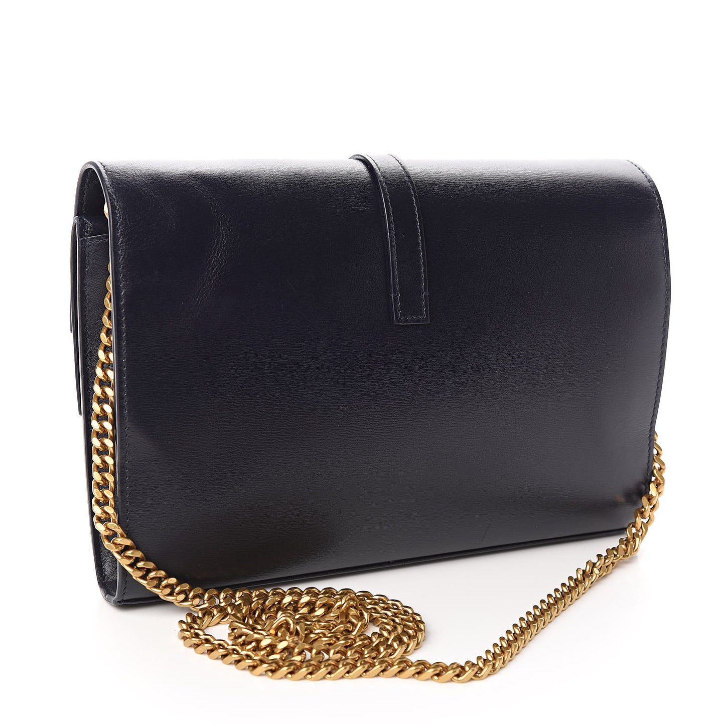 Smooth Calfskin Monogram Sulpice Chain Wallet Marine