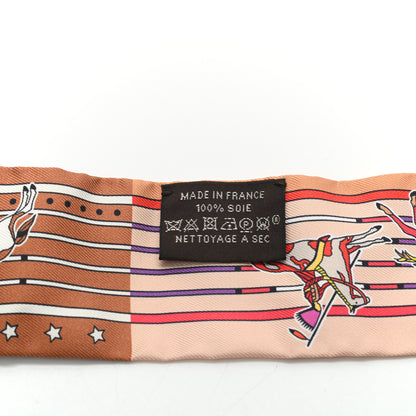 Hermes Silk Pani La Shar Pawnee Twilly Beige Rouille Rouge 4 of 4