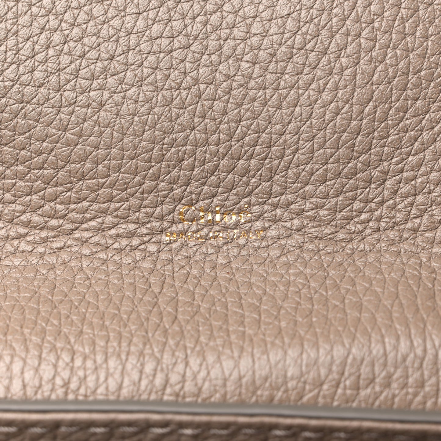 Grained Calfskin Medium Aby Day Shoulder Bag Motty Grey