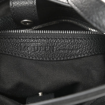 Alexander McQueen Calfskin De Manta Shoulder Bag Black 6 of 10