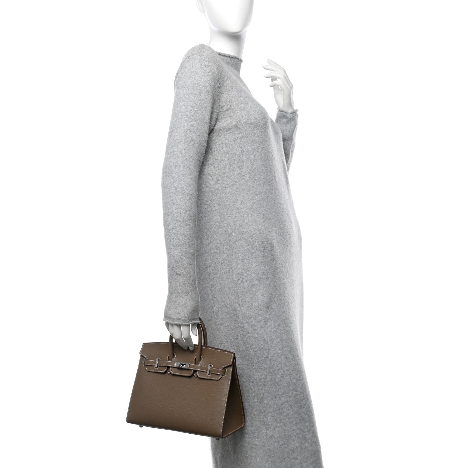 Hermes Epsom Birkin Sellier 25 Etoupe 2 of 10