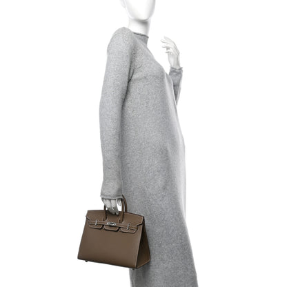 Hermes Epsom Birkin Sellier 25 Etoupe 2 of 10