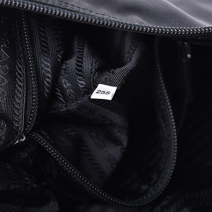 Prada Nylon Flat Messenger Bag Black 8 of 12