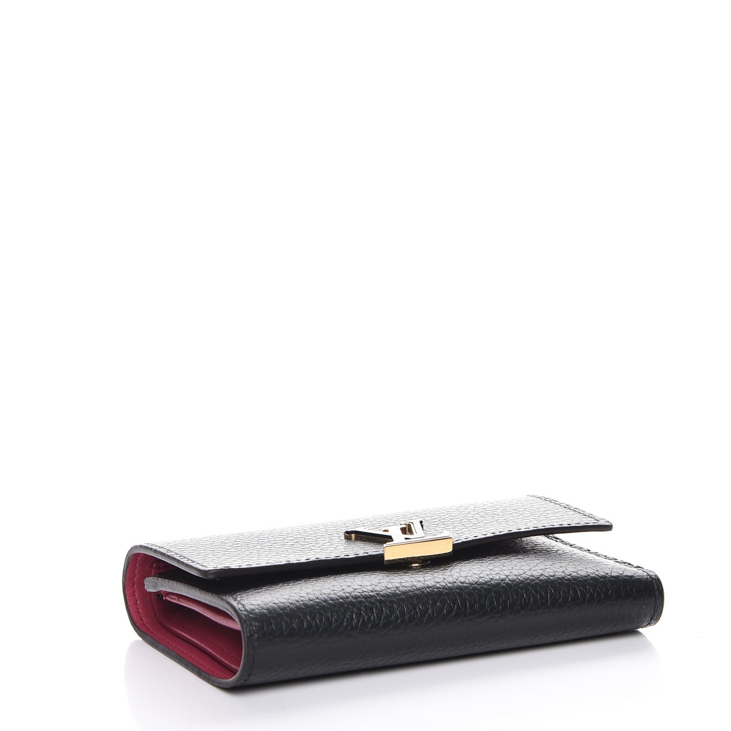 Taurillon Capucines Compact Wallet Black