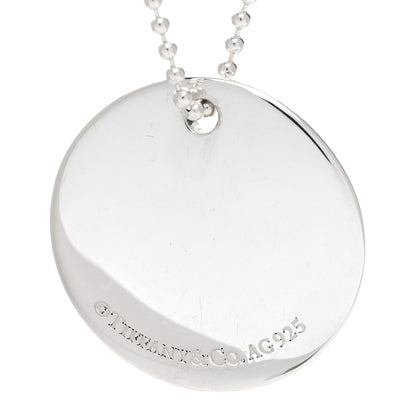 Tiffany Sterling Silver Letter Q Disc Pendant Necklace 6 of 6