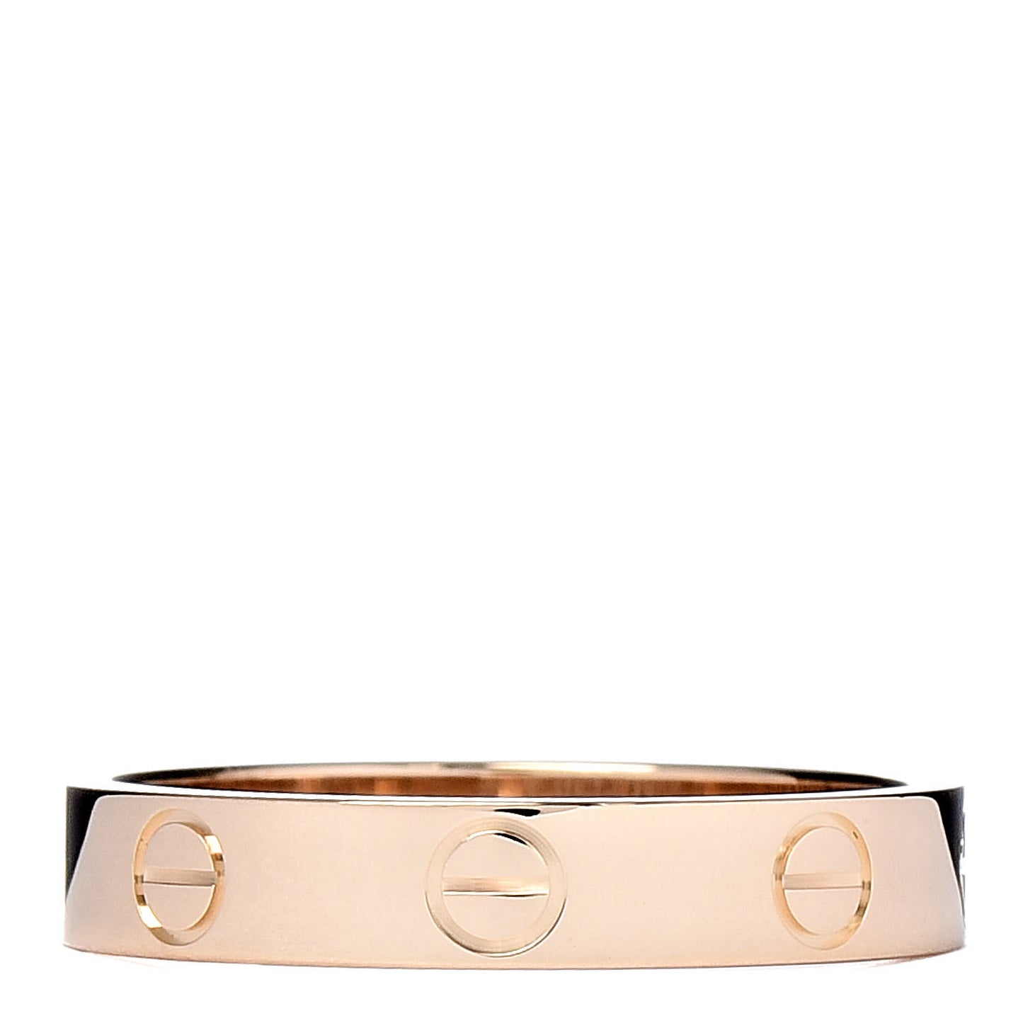 18K Yellow Gold 3.5mm LOVE Wedding Band Ring 54 6.75