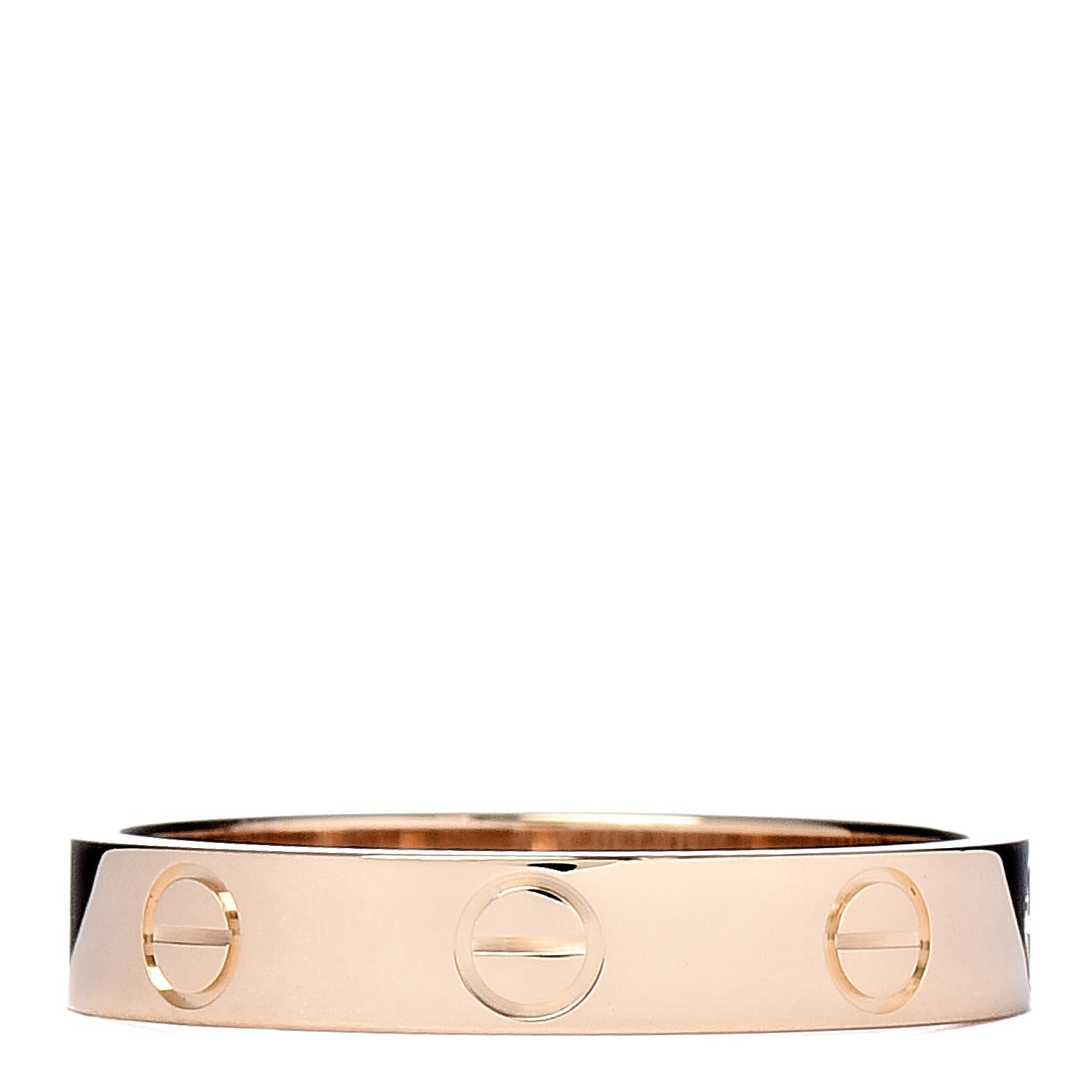 Cartier 18K Yellow Gold 3.5mm LOVE Wedding Band Ring 54 6.75 3 of 5