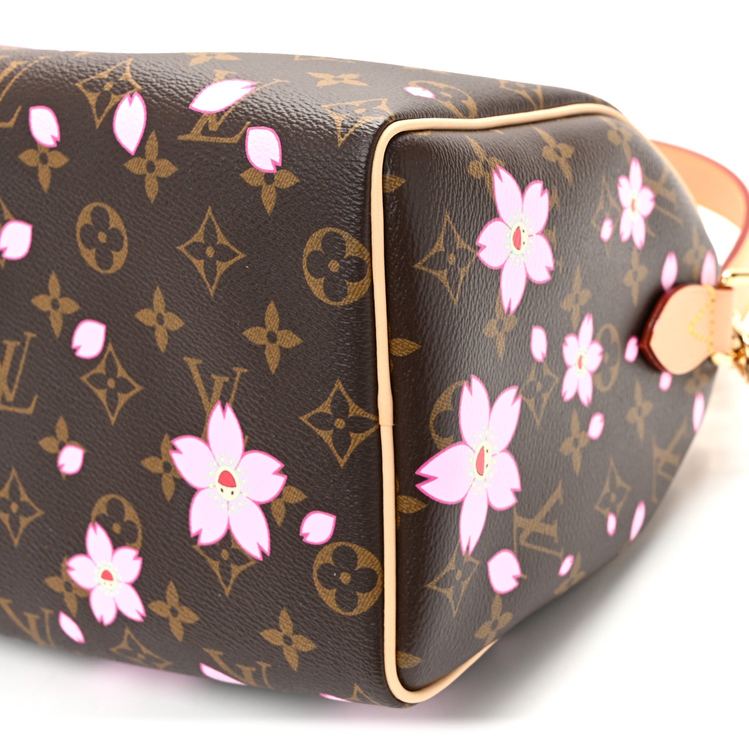 Louis Vuitton LV X TM Monogram Cherry Blossom Speedy Bandouliere 25 Sakura Brown 9 of 9