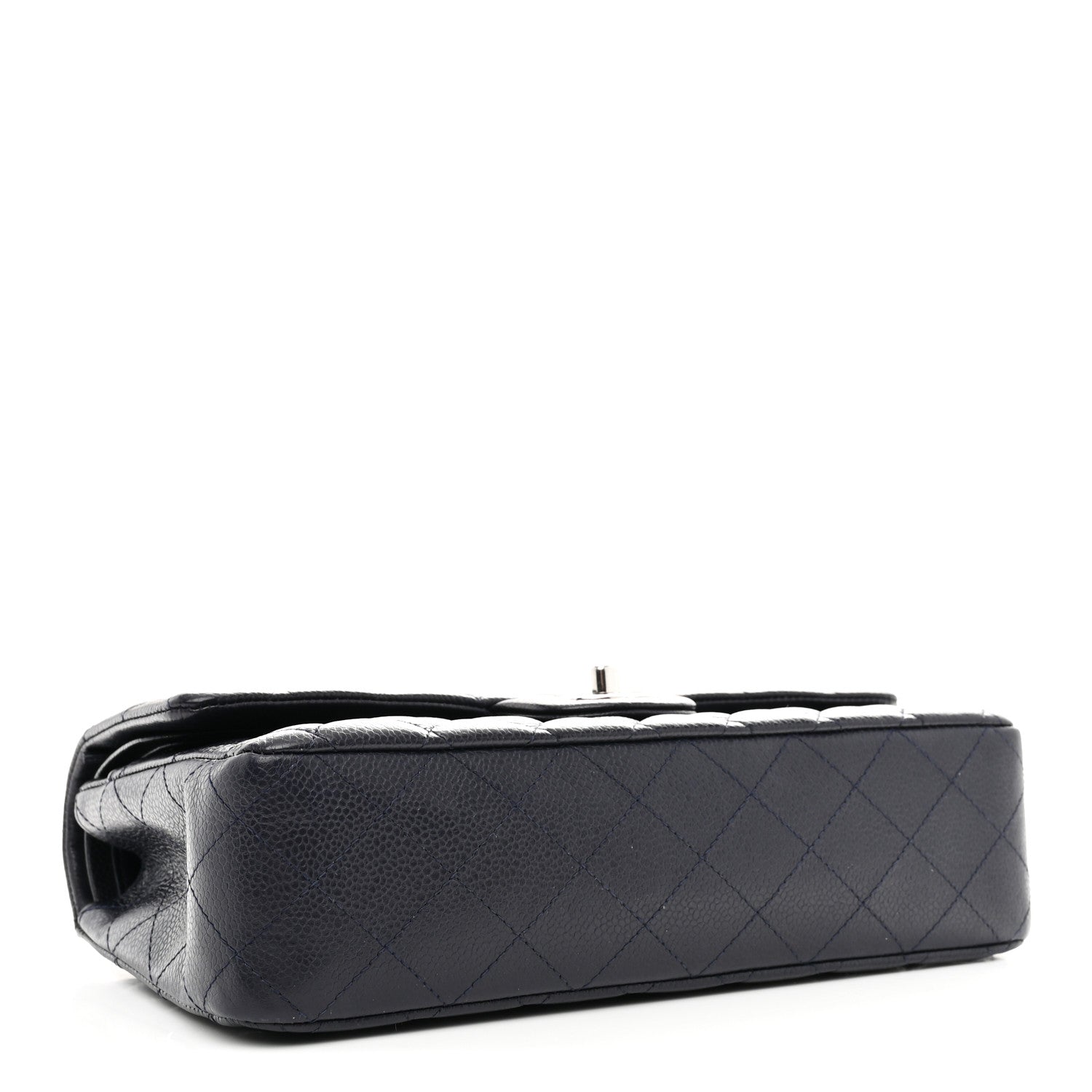 Chanel Caviar Quilted Medium Double Flap Navy 4 of 10