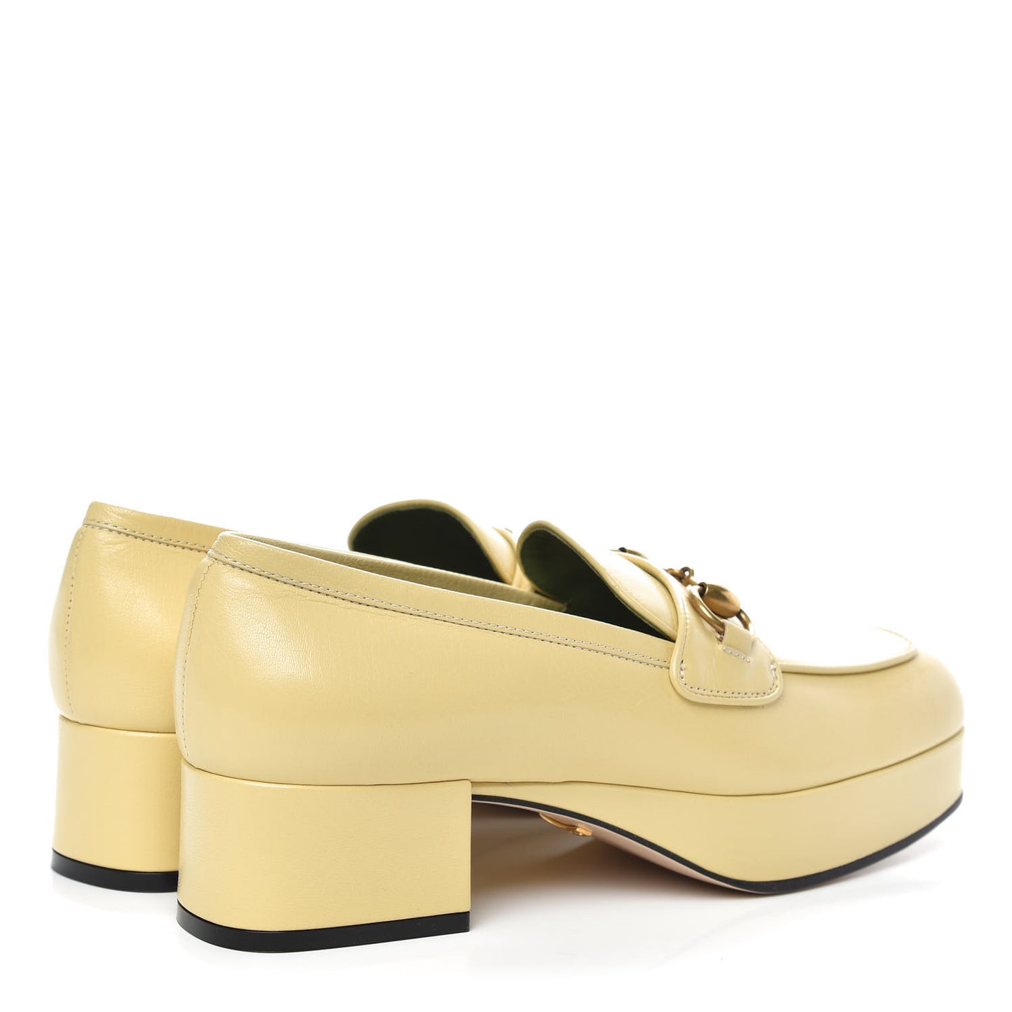 Goatskin Houdan Platform Loafers 37.5 Burro