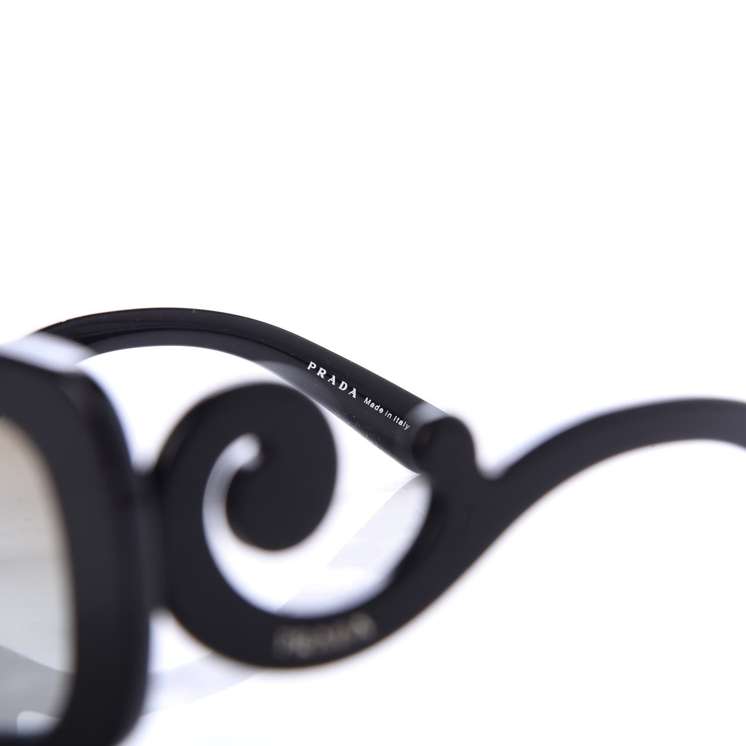 Prada Acetate Baroque Sunglasses SPR 27O Black 5 of 8