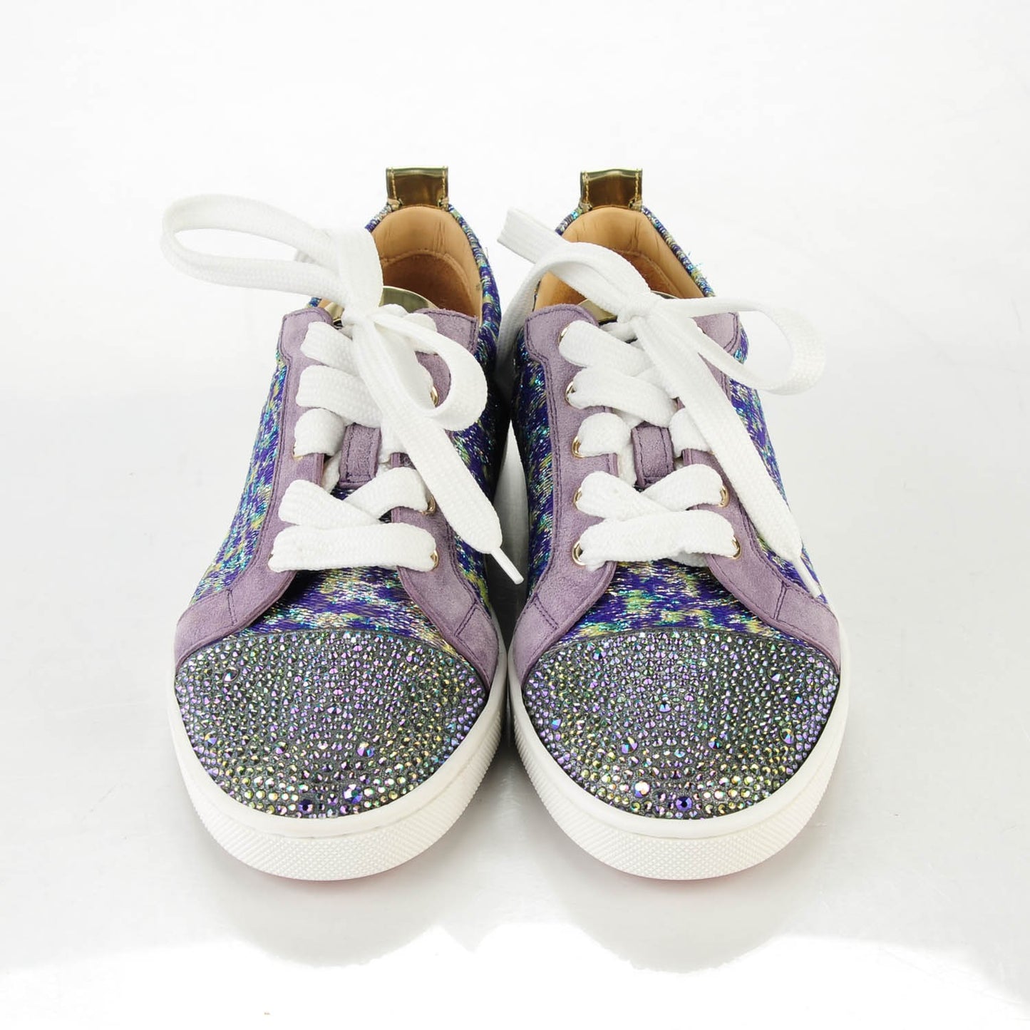 Crystal Metallic Suede Peacock Woven Lurex Gondolastrass Sneakers 36.5 Version Digitale