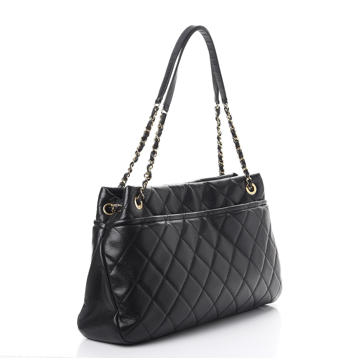 Chanel Caviar Quilted Timeless CC Soft Tote Black 3 of 14