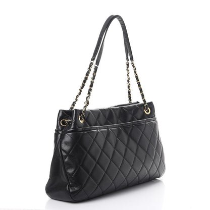 Chanel Caviar Quilted Timeless CC Soft Tote Black 3 of 14
