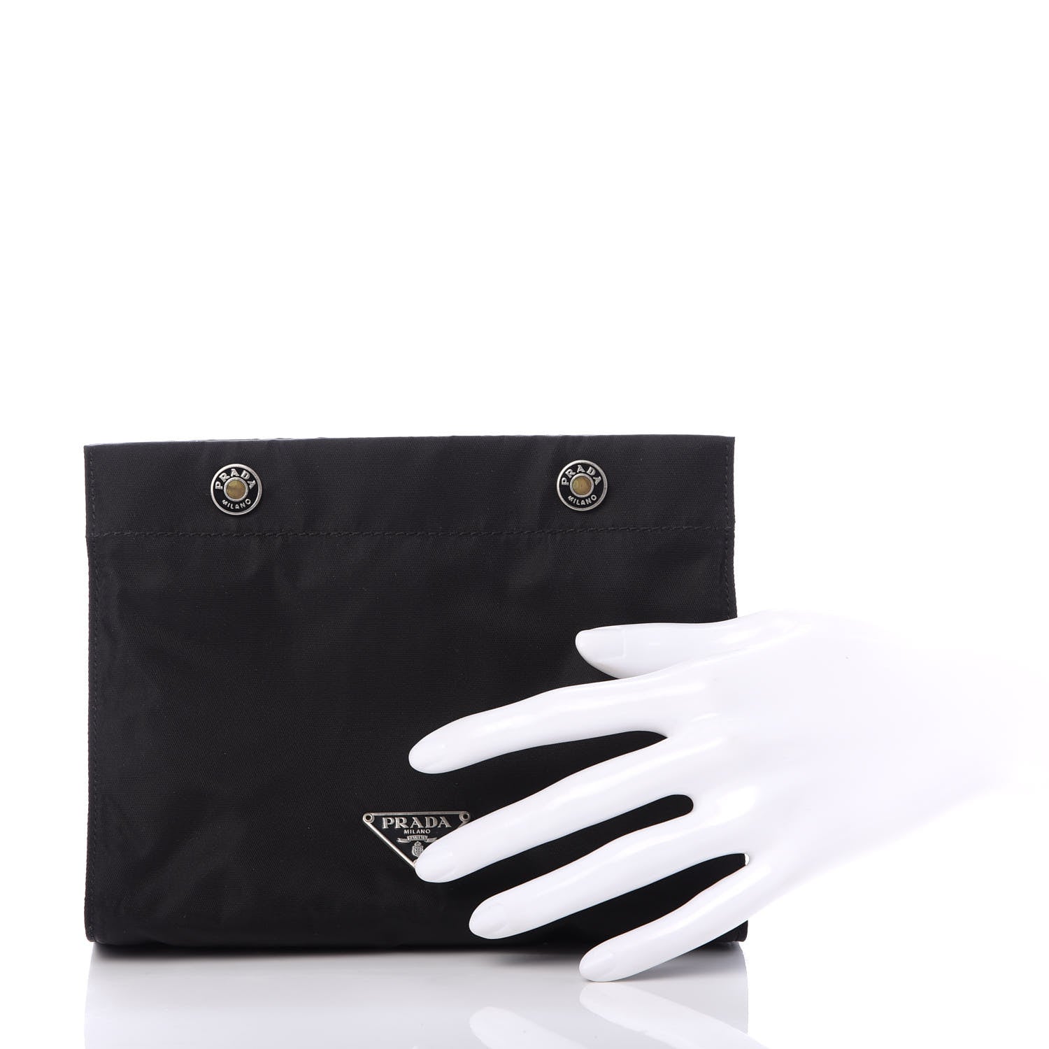 Prada Nylon Vela Cosmetic Pouch Black 2 of 9