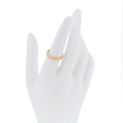 Chanel 18K Yellow Gold Mini Coco Crush Ring 55 7.25 5 of 11