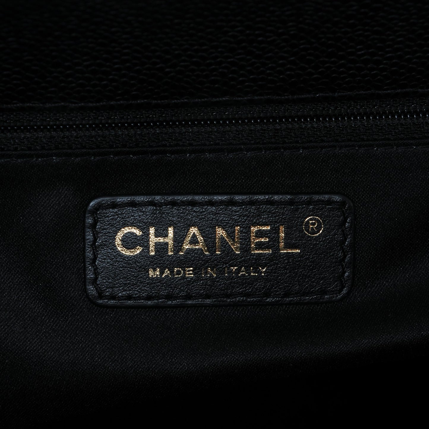 Caviar Quilted Grand Shopping Tote GST Black