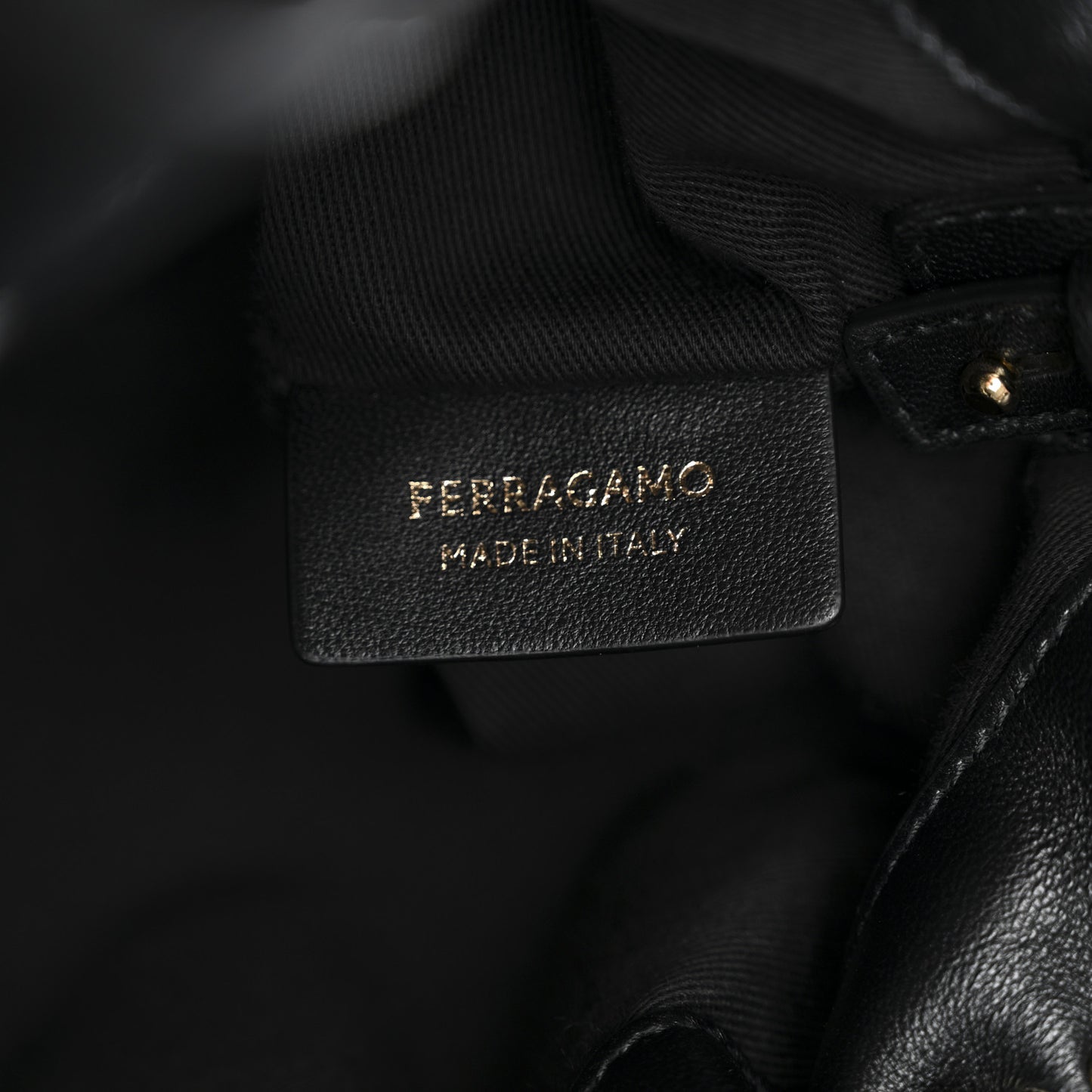 Nappa Small Soft Bag Black