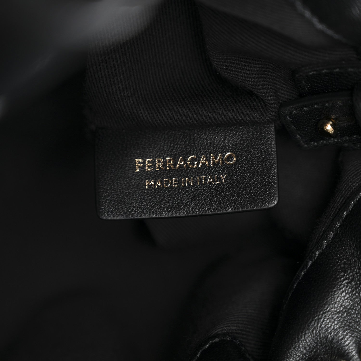 Salvatore Ferragamo Nappa Small Soft Bag Black 6 of 10