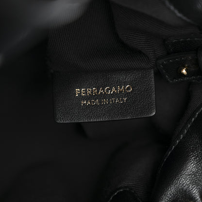 Salvatore Ferragamo Nappa Small Soft Bag Black 6 of 10