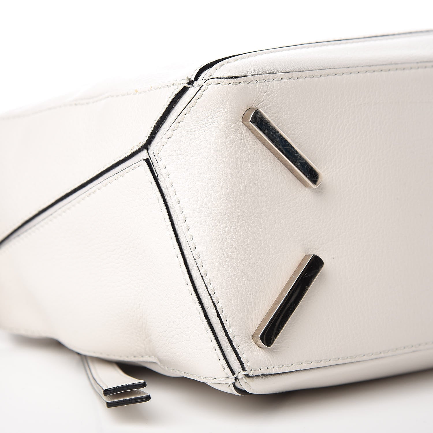Loewe Calfskin Small Puzzle Bag White 6 of 10