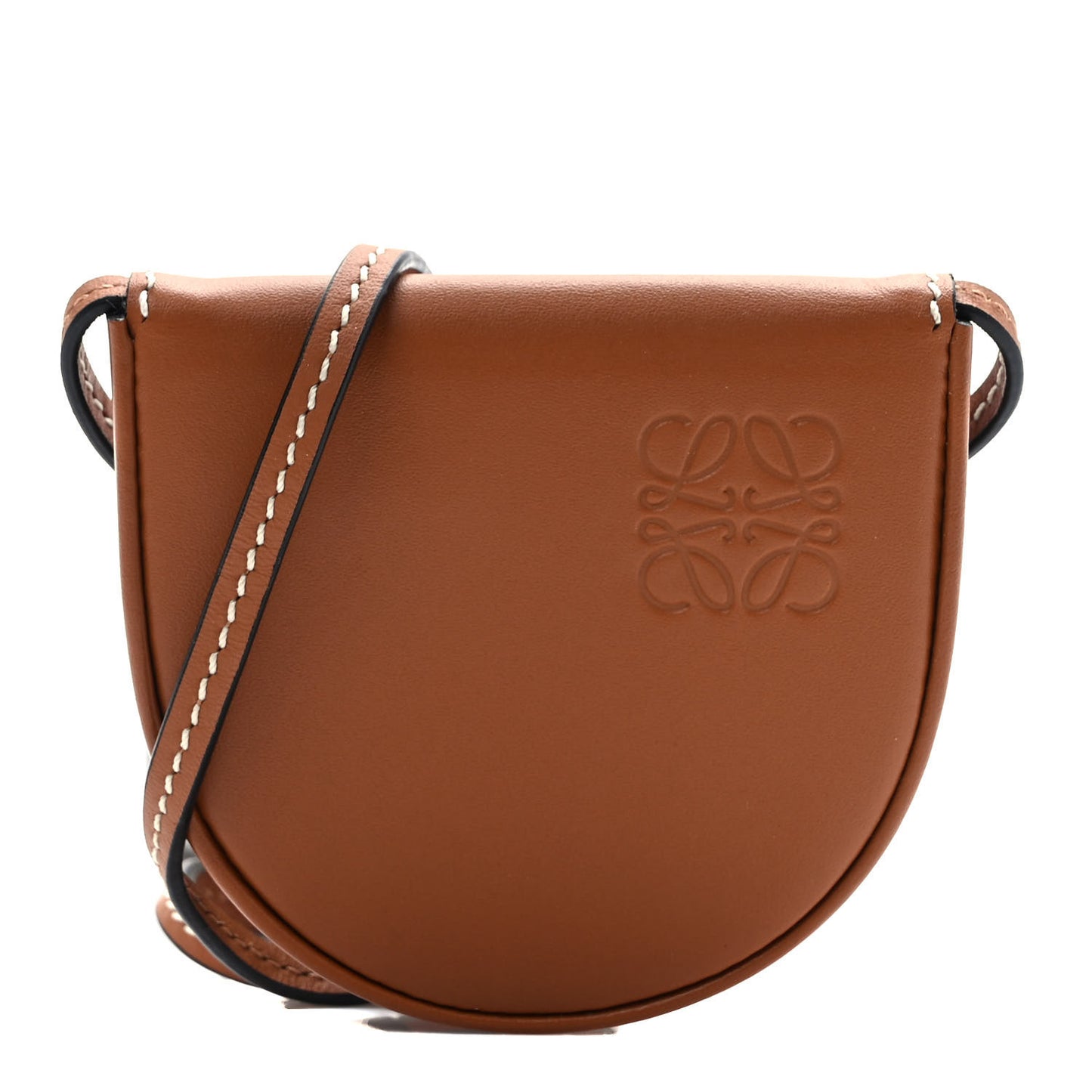 Soft Calfskin Mini Heel Pouch Tan