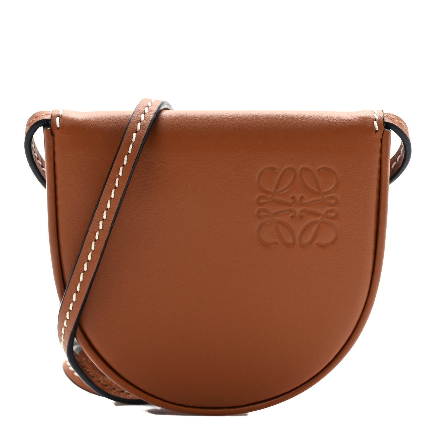 Loewe Soft Calfskin Mini Heel Pouch Tan 1 of 9