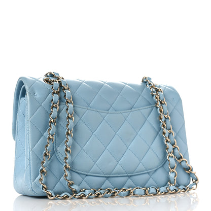 Chanel Caviar Quilted Small Double Flap Light Blue 4 of 11