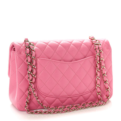 Chanel Caviar Quilted Medium Double Flap Pink 3 of 9