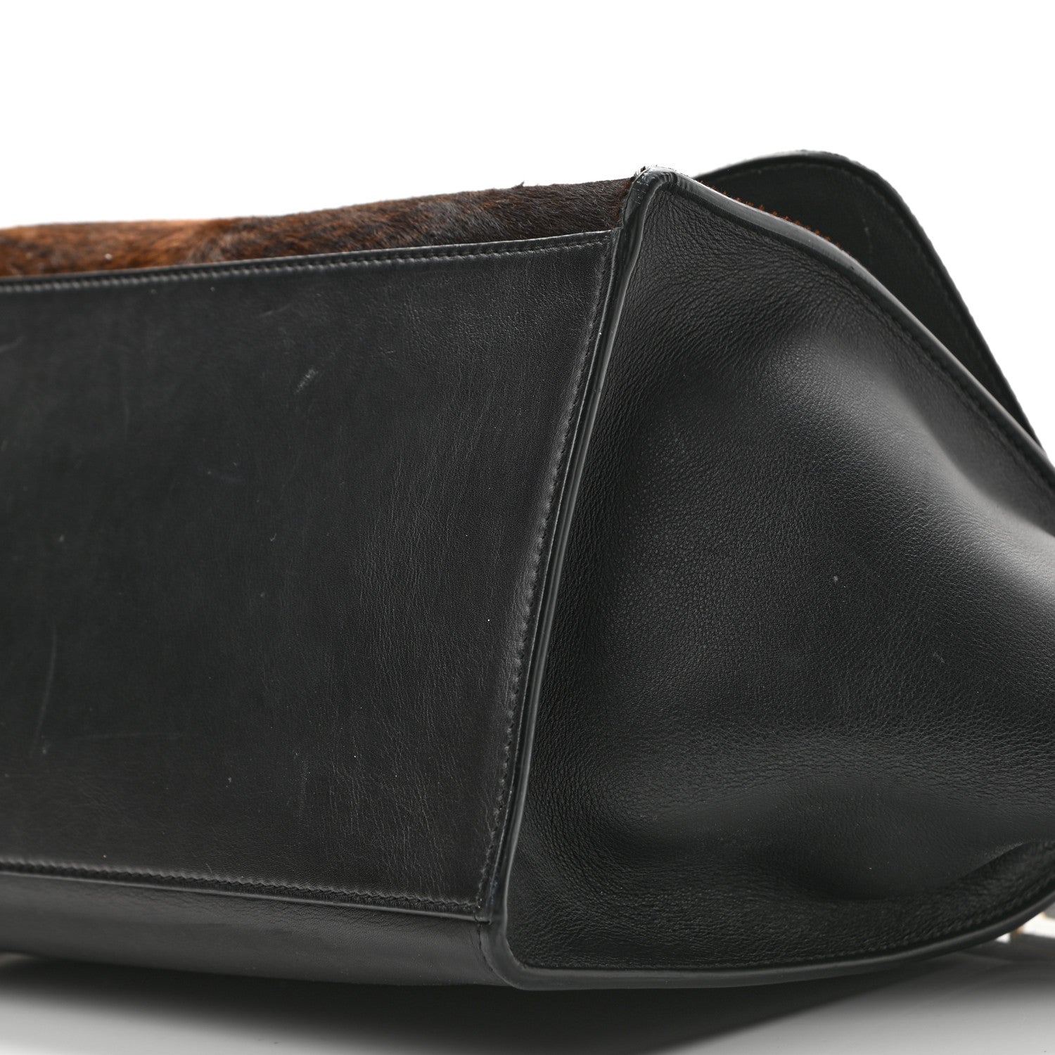 Celine Shaded Pony Hair Calfskin Medium Trapeze Brown 9 of 16