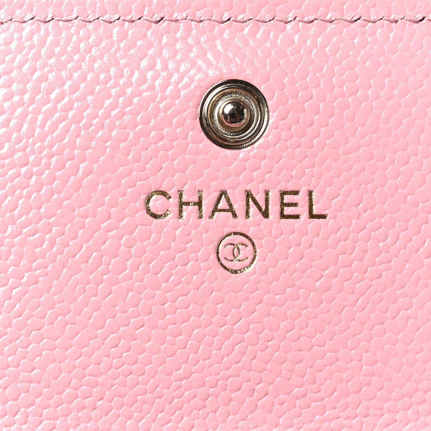 Chanel Caviar Quilted Chain CC Long Flap Wallet Pink 7 of 9