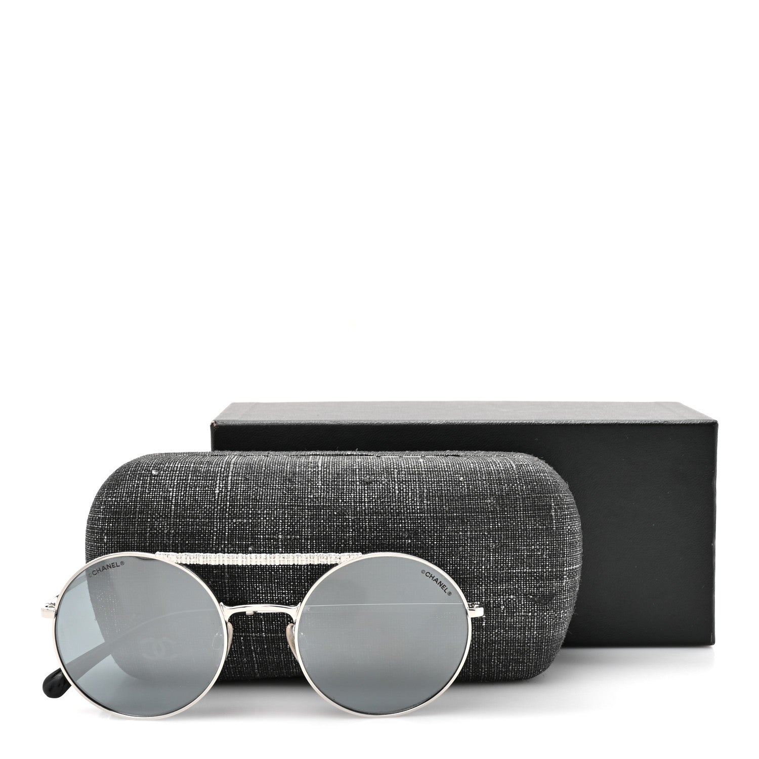 Chanel Metal Winter Round Sunglasses 4232 Silver 8 of 8