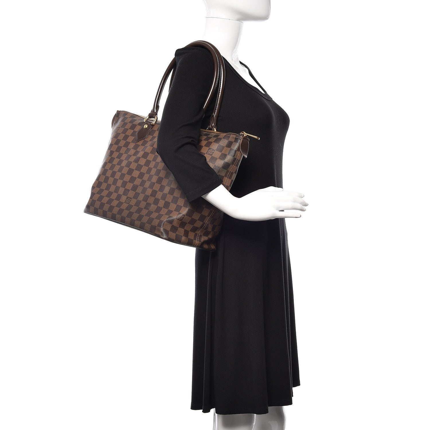 Louis Vuitton Damier Ebene Saleya MM 2 of 13