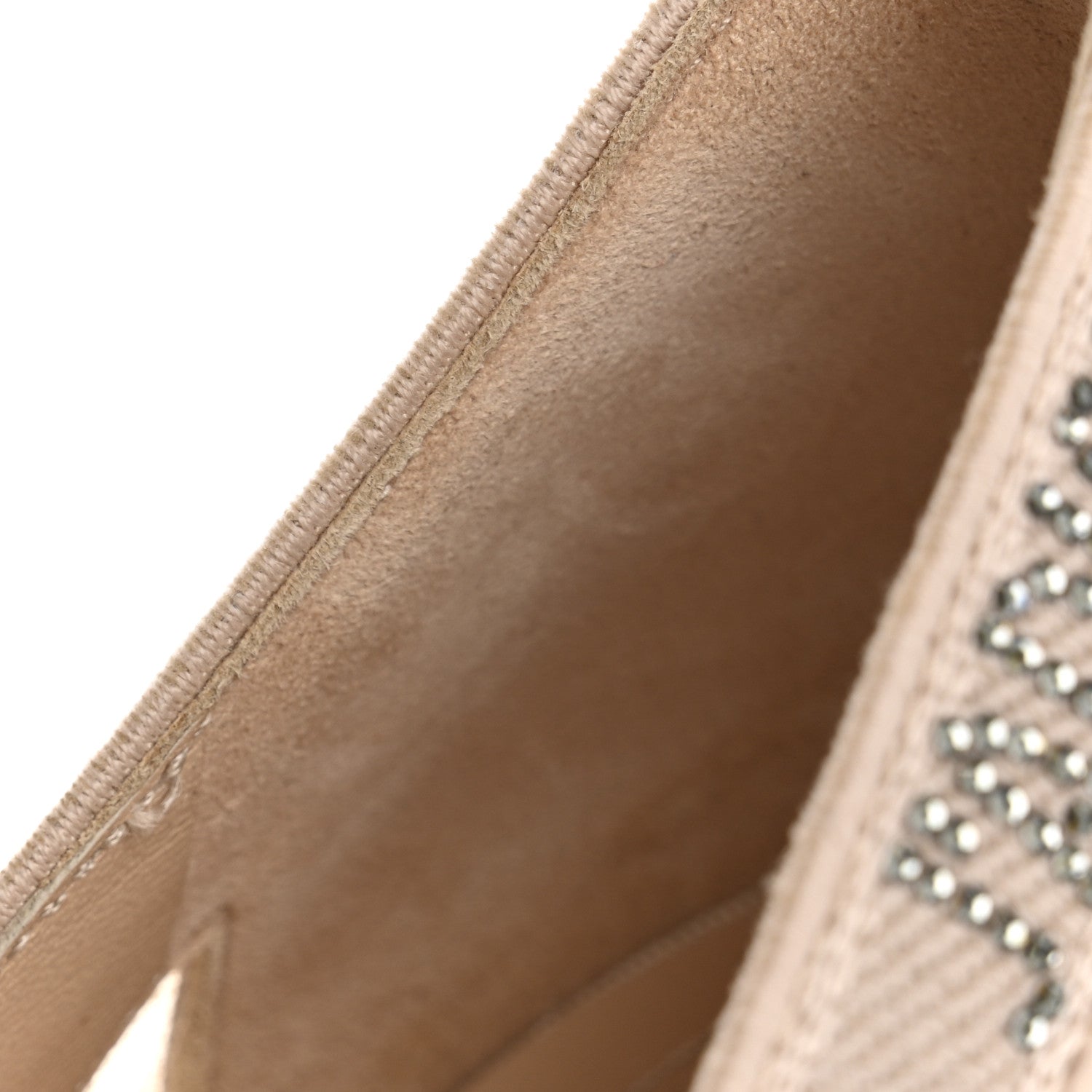 Christian Dior Mesh Ribbon Crystal J'Adior 100mm Pumps 37 Nude 10 of 12
