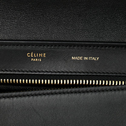 Celine Elephant Calfskin Small Tri-Color Trapeze Indigo 6 of 11