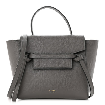 Celine Grained Calfskin Nano Belt Bag Grey 1 of 11