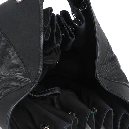 Chanel Iridescent Calfskin Large Stretch Spirit Cabas Black 5 of 7