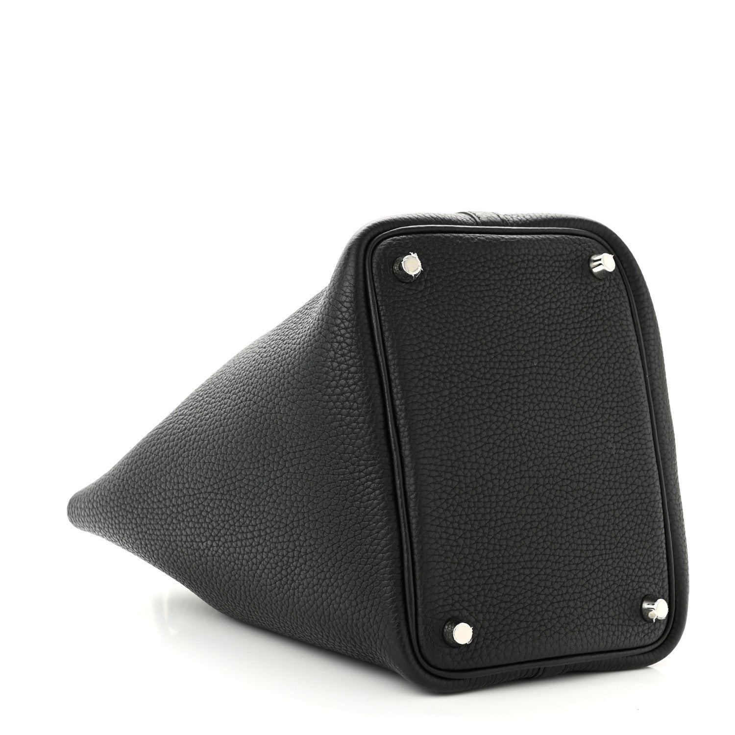 Hermes Taurillon Clemence Matte Alligator Picotin Lock Touch 18 PM Black 4 of 11