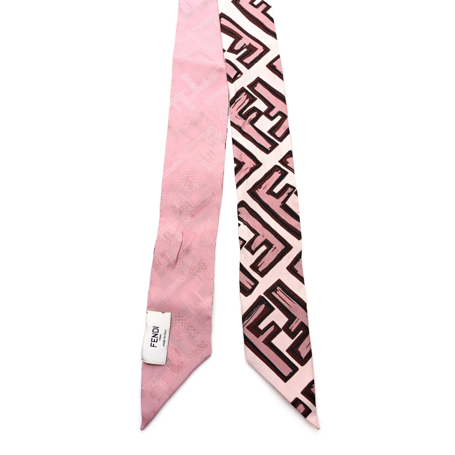 Fendi Silk Wrappy Bandeau Pink 2 of 3