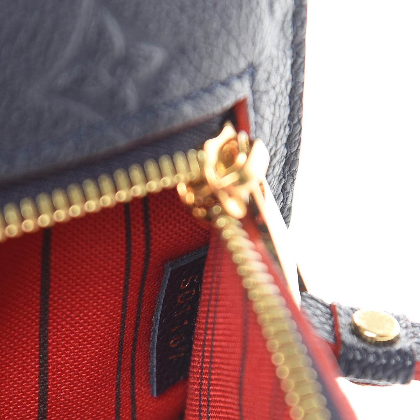 Empreinte Pochette Metis Marine Rouge