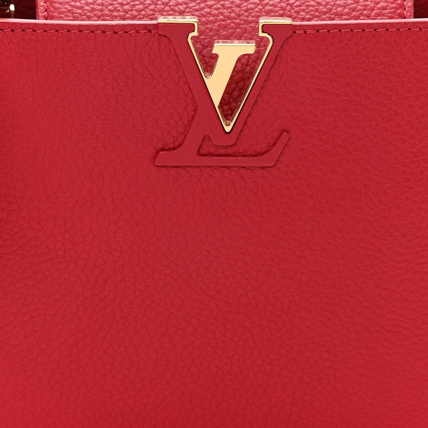Louis Vuitton Taurillon Capucines BB Scarlet Red 8 of 10