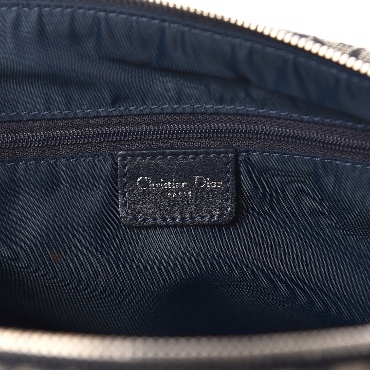 Christian Dior Denim Monogram Charms Shoulder Bag Blue 10 of 13