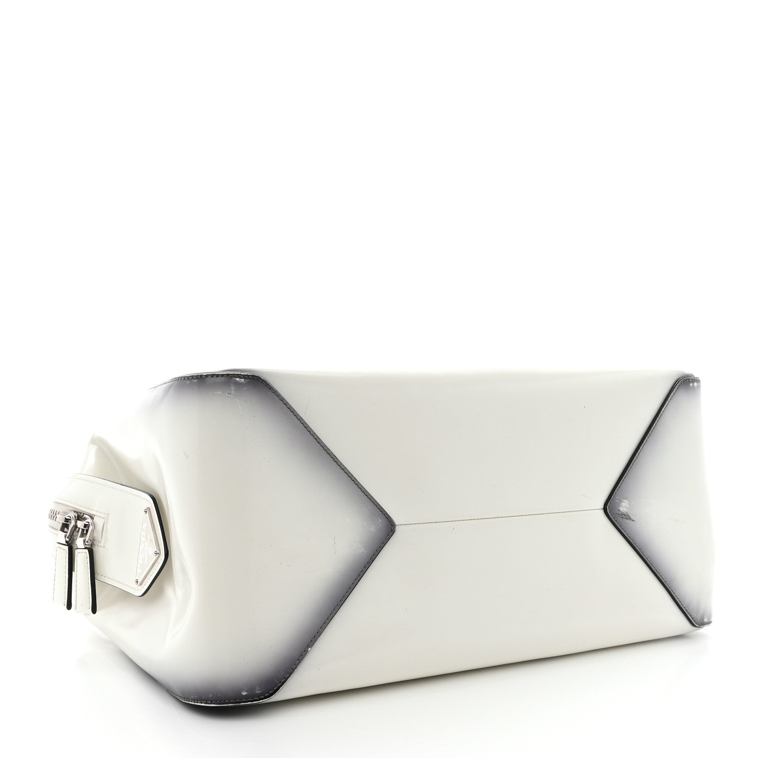 Prada Spazzolato Large Supernova Handbag White Sfumato 4 of 16