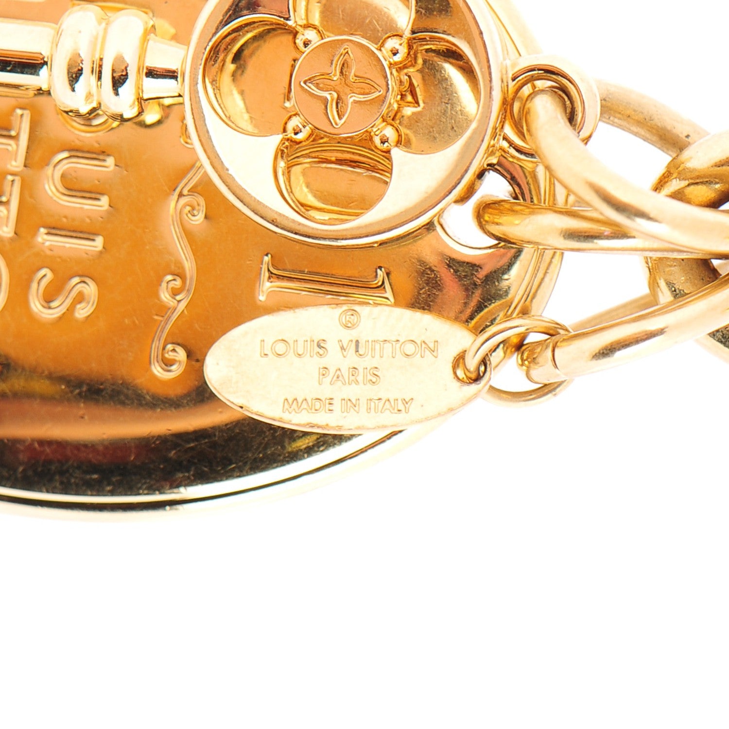 Louis Vuitton 101 Champs Elysees Maizeon Key Holder Gold 3 of 5