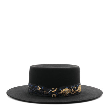 Hermes Rabbit Felt Dakota Love Hat 59 Black 11 of 16